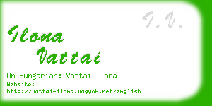 ilona vattai business card